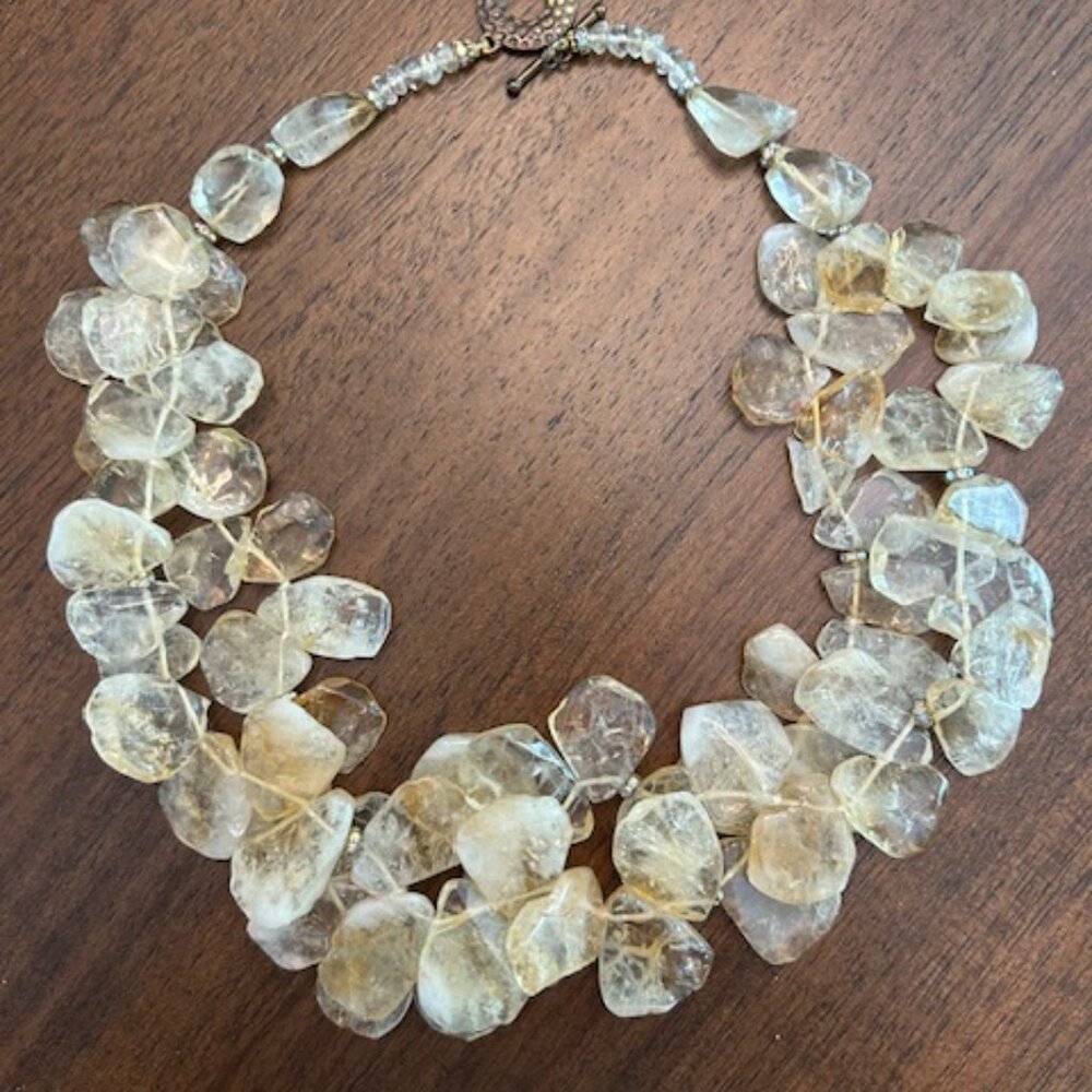 Golden Rutile Quartz Necklace